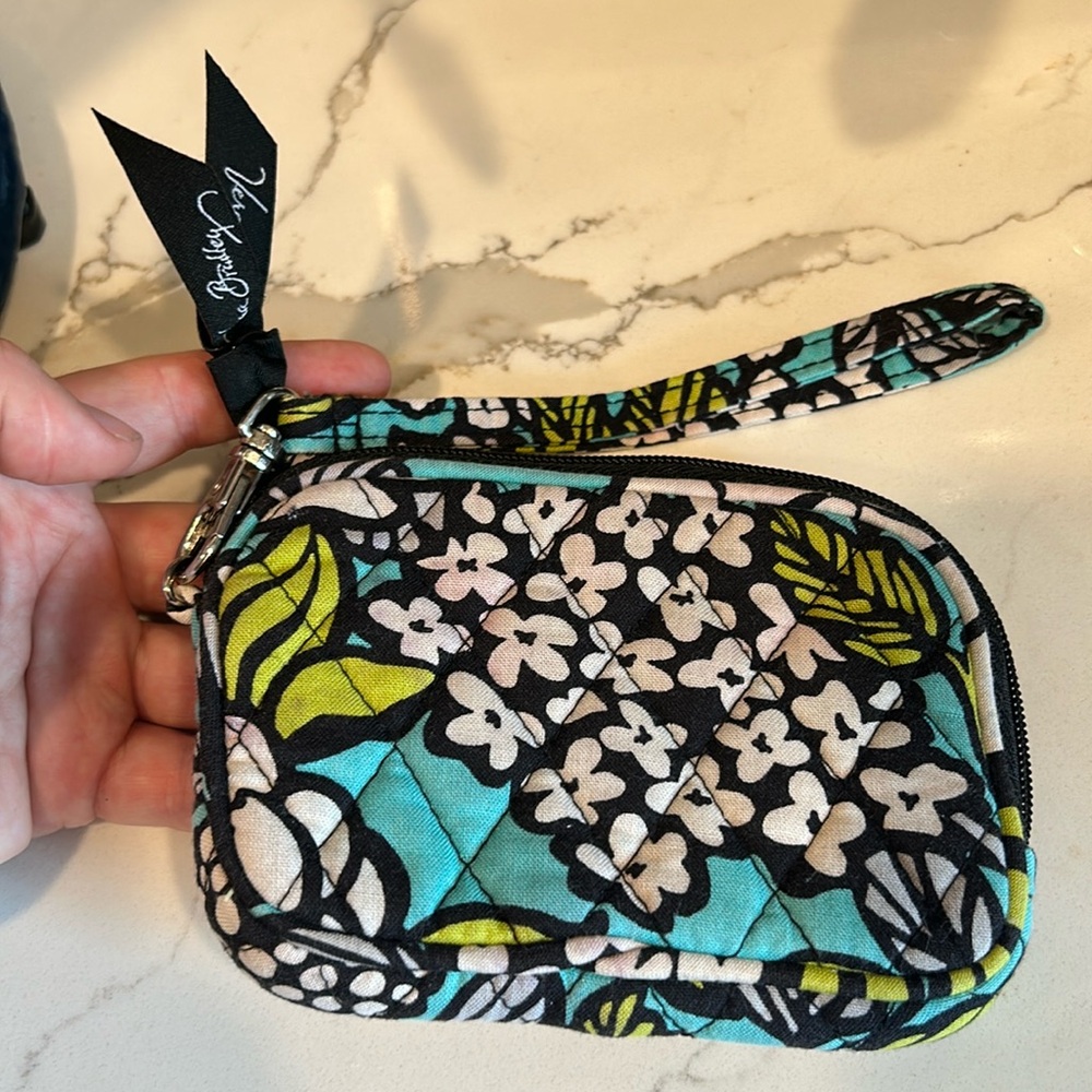 Blue Green Vera Bradley Cash / ID holder